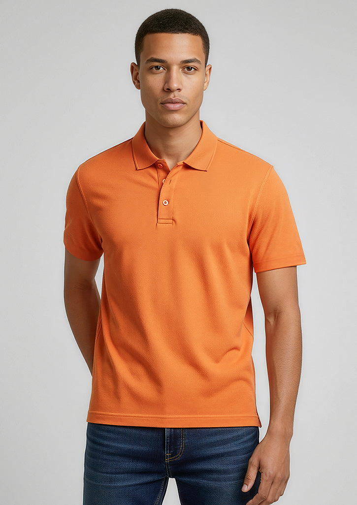Mens Crew Short Sleeve Polo