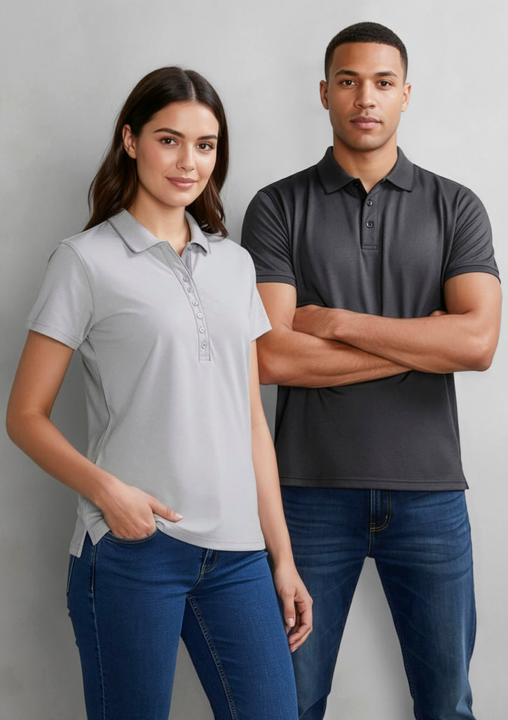 Womens Shadow Short Sleeve Polo