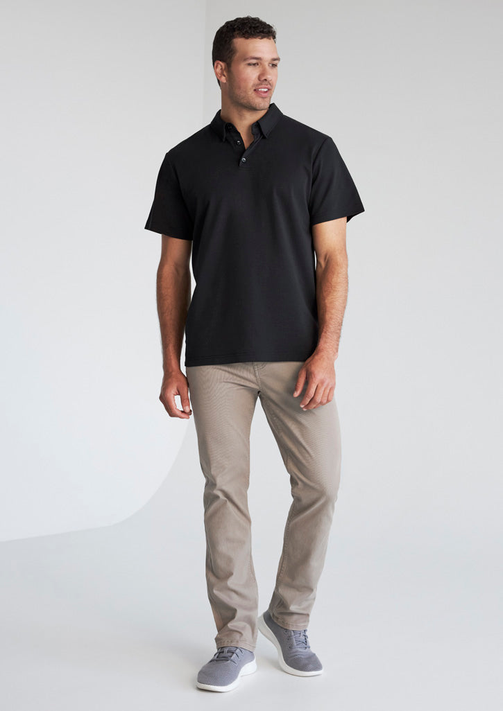 Mens Lotus Short Sleeve Polo