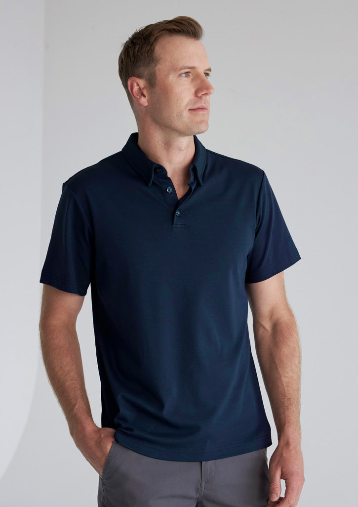 Mens Lotus Short Sleeve Polo