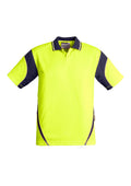 Mens Hi Vis Aztec Short Sleeve Polo