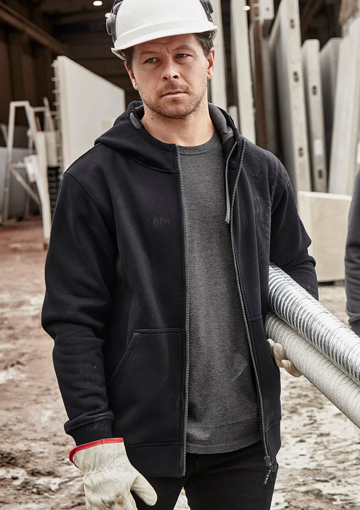 Unisex Zip Front Multi-Pocket Hoodie