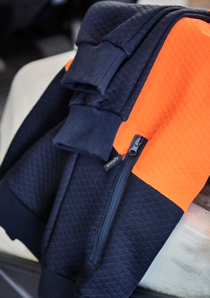Unisex Hi Vis Textured Jacquard Hoodie